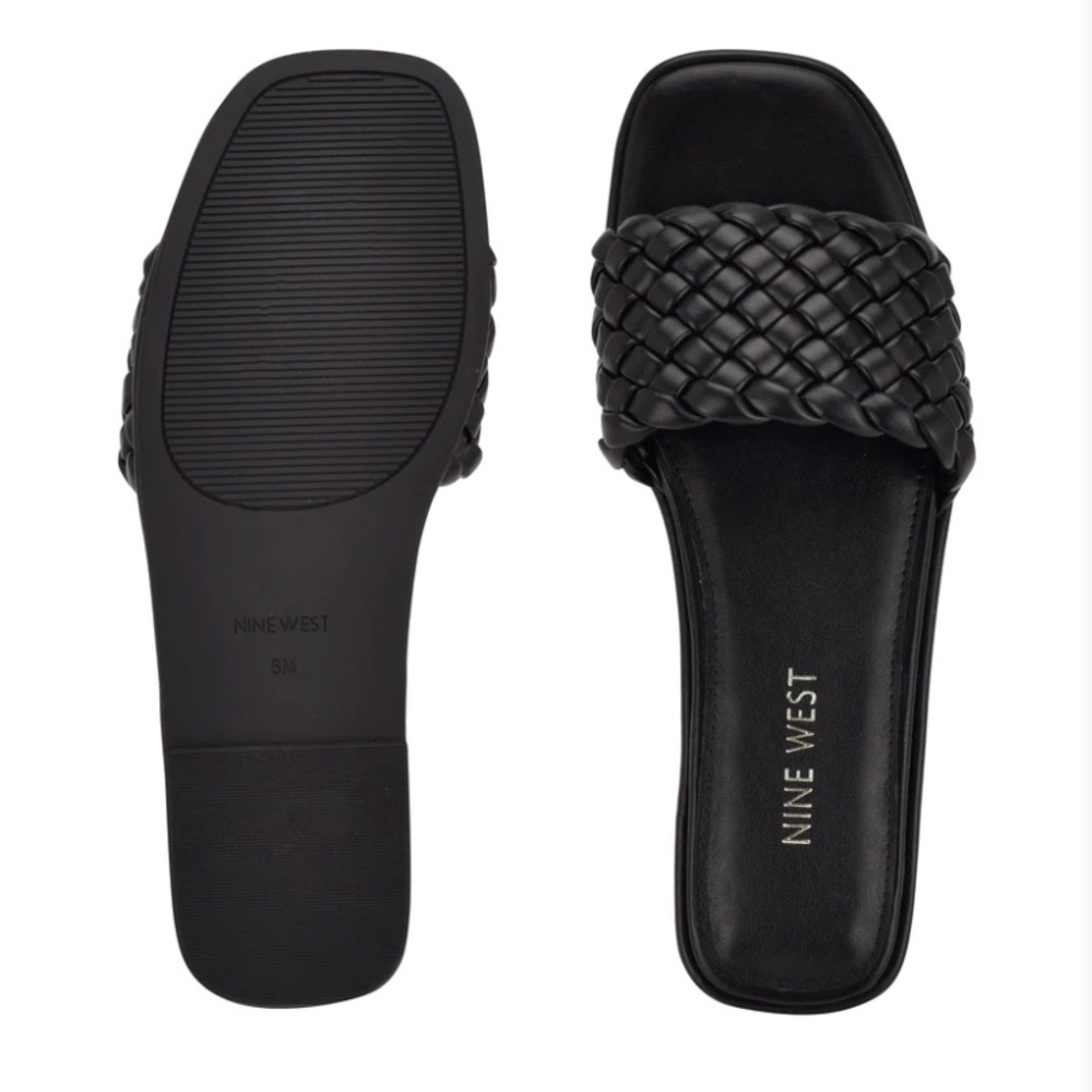 Ohhi Flat Slide Sandals Size 8